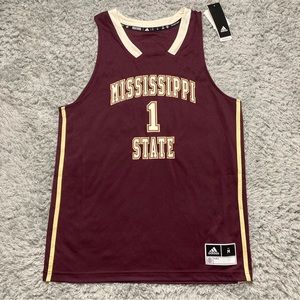 Mississippi State Bulldogs Basketball Jersey Mens M Adidas Swingman nwt